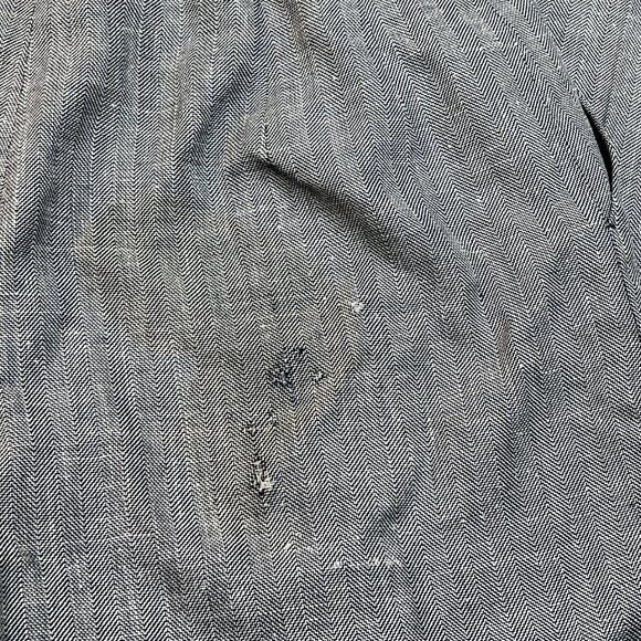 Pendleton Herringbone Womens 12 Herringbone Pants Gray Wool Silk USA Made Dress - Picture 10 of 12